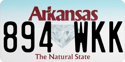 AR license plate 894WKK