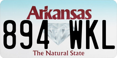 AR license plate 894WKL