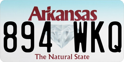AR license plate 894WKQ