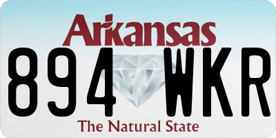 AR license plate 894WKR