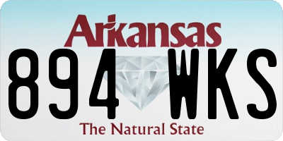 AR license plate 894WKS