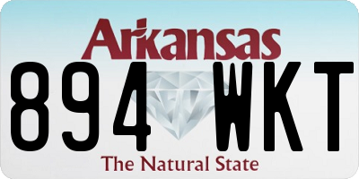 AR license plate 894WKT