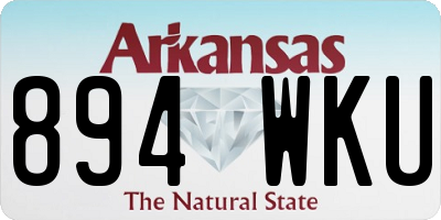 AR license plate 894WKU