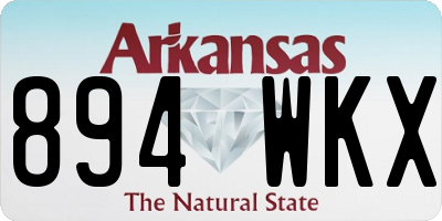 AR license plate 894WKX