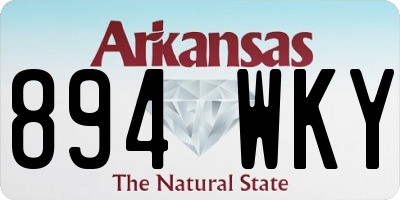 AR license plate 894WKY