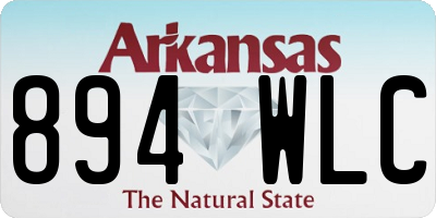 AR license plate 894WLC