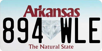 AR license plate 894WLE