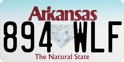 AR license plate 894WLF