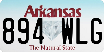 AR license plate 894WLG