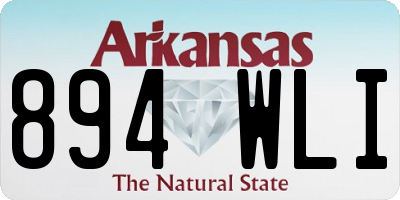 AR license plate 894WLI