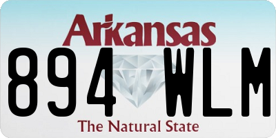 AR license plate 894WLM