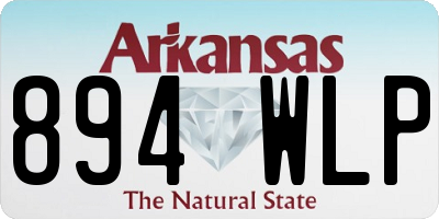 AR license plate 894WLP