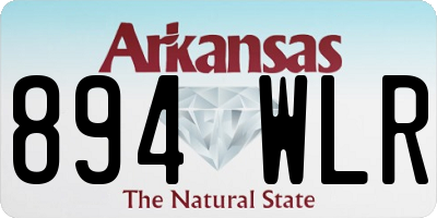 AR license plate 894WLR