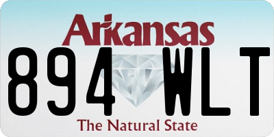 AR license plate 894WLT
