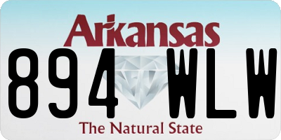 AR license plate 894WLW