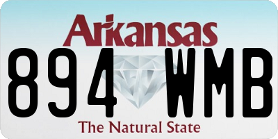 AR license plate 894WMB