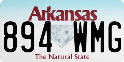 AR license plate 894WMG
