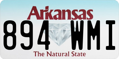 AR license plate 894WMI