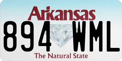 AR license plate 894WML