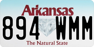 AR license plate 894WMM