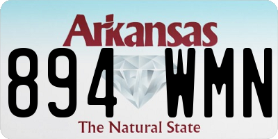 AR license plate 894WMN