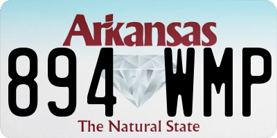 AR license plate 894WMP