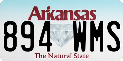 AR license plate 894WMS
