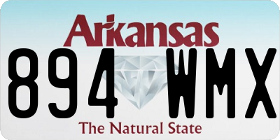 AR license plate 894WMX