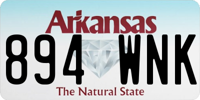 AR license plate 894WNK