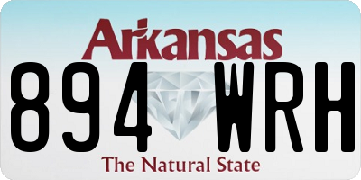 AR license plate 894WRH