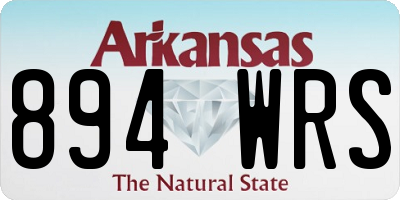 AR license plate 894WRS