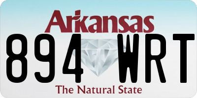 AR license plate 894WRT