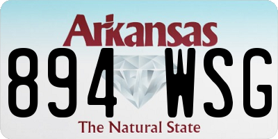 AR license plate 894WSG