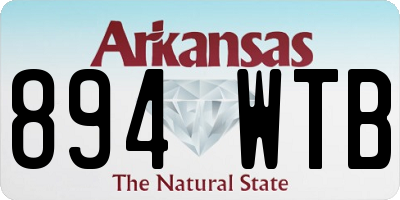 AR license plate 894WTB