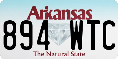 AR license plate 894WTC