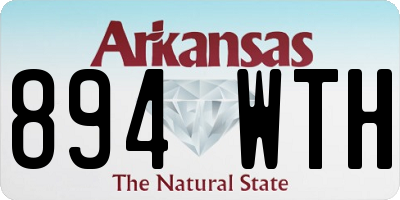 AR license plate 894WTH
