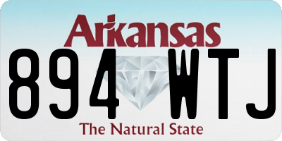 AR license plate 894WTJ
