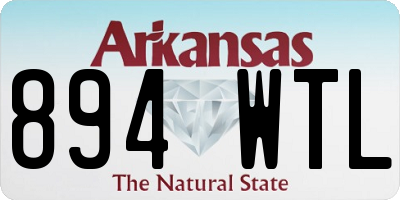 AR license plate 894WTL