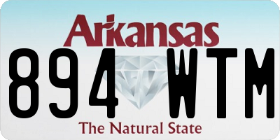 AR license plate 894WTM