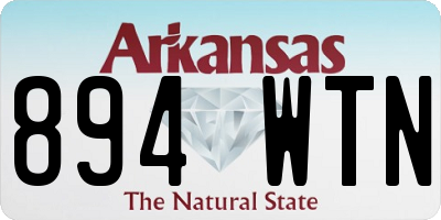 AR license plate 894WTN