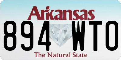 AR license plate 894WTO