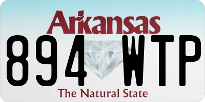 AR license plate 894WTP