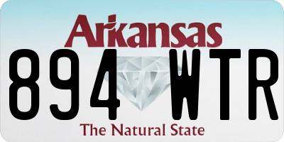 AR license plate 894WTR