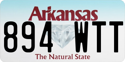 AR license plate 894WTT