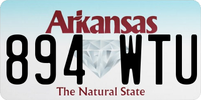 AR license plate 894WTU
