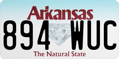 AR license plate 894WUC