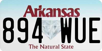 AR license plate 894WUE