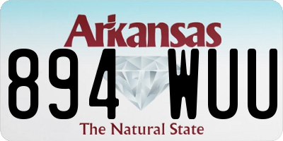AR license plate 894WUU