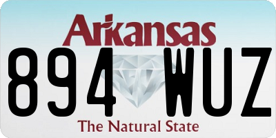 AR license plate 894WUZ