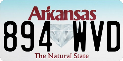 AR license plate 894WVD